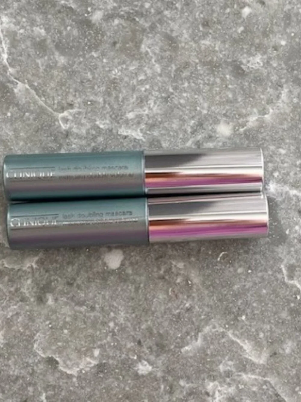 Clinique Lash Doubling Mascara-Black Travel Size .14 OZ NEW Set of Two